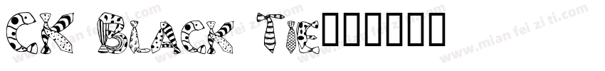 CK Black Tie字体转换